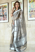linen saree with blouse