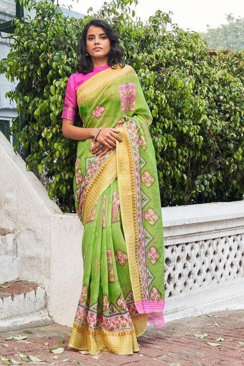 linen saree online