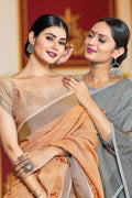 Linen Saree Steel Grey Linen Saree saree online