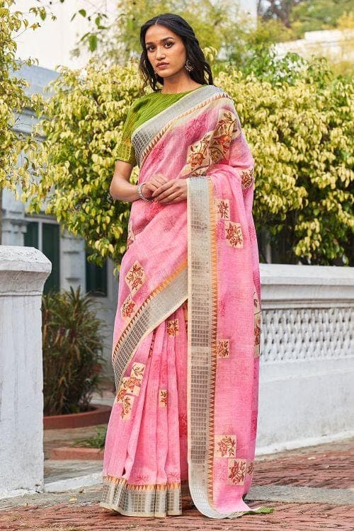 linen saree online