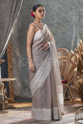 beige saree