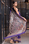 Madhubani Saree Azure Blue Madhubani Saree saree online