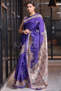 Madhubani Saree Azure Blue Madhubani Saree saree online