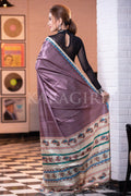 Madhubani Saree Dark Brown Madhubani Saree saree online