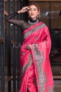 Madhubani Saree French Rose Pink Madhubani Saree saree online