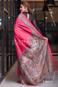 Madhubani Saree French Rose Pink Madhubani Saree saree online