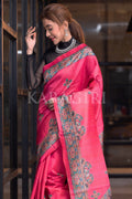 Madhubani Saree French Rose Pink Madhubani Saree saree online