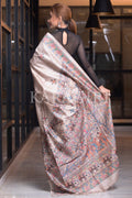 Madhubani Saree Light Breeze Beige Madhubani Saree saree online