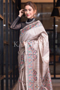 Madhubani Saree Light Breeze Beige Madhubani Saree saree online