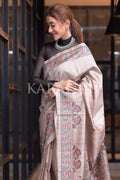 Madhubani Saree Light Breeze Beige Madhubani Saree saree online
