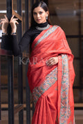 Madhubani Saree Scarlet Red Madhubani Saree saree online