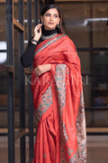 Madhubani Saree Scarlet Red Madhubani Saree saree online