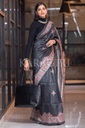 Madhubani Saree Shadow Grey Madhubani Saree saree online
