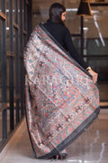Madhubani Saree Shadow Grey Madhubani Saree saree online