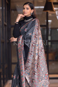 Madhubani Saree Shadow Grey Madhubani Saree saree online
