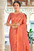 Thulian Pink Organza Saree