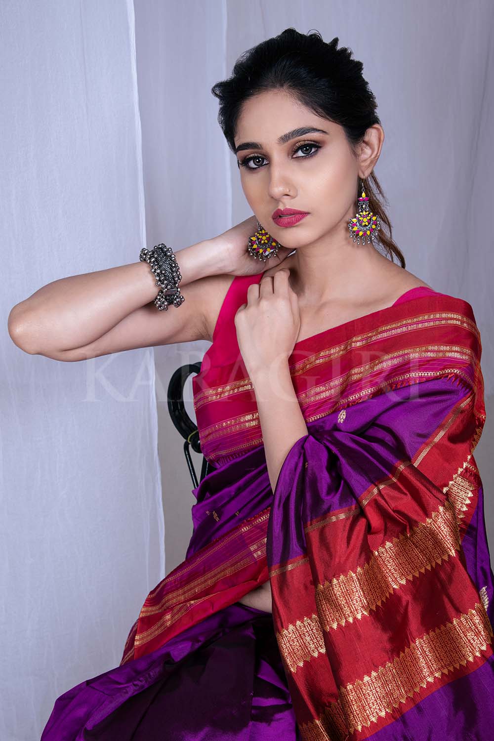 Pure Narayanpet double warp silk sarees by mangala sarees and suits, pure  narayanpet double warp silk sarees | ID - 4307460