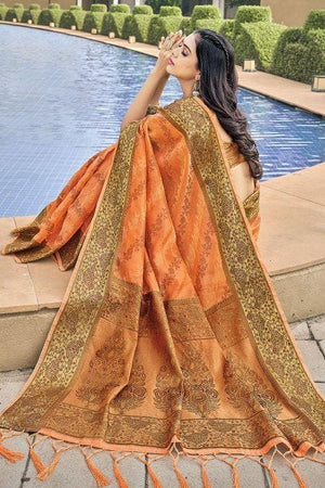organza saree online