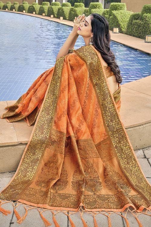 organza saree online