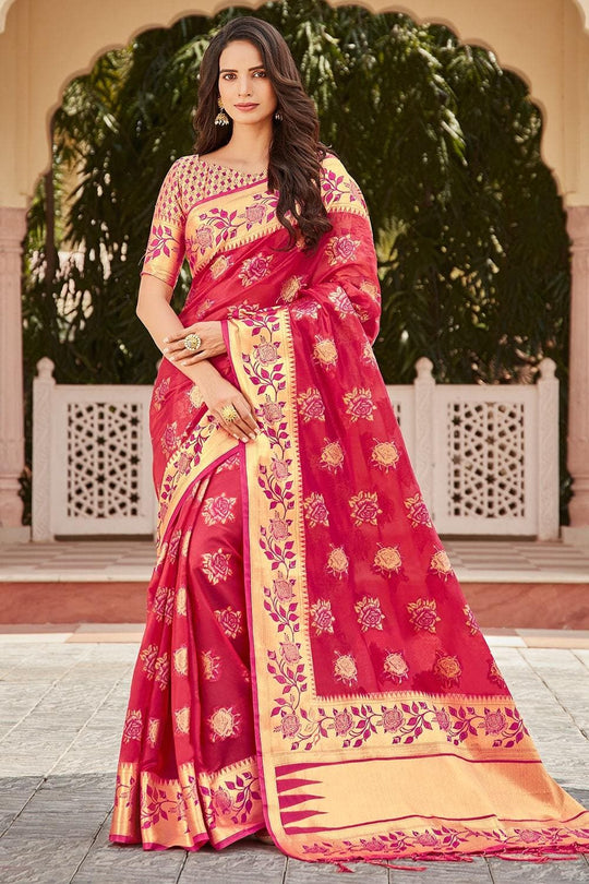 organza saree online