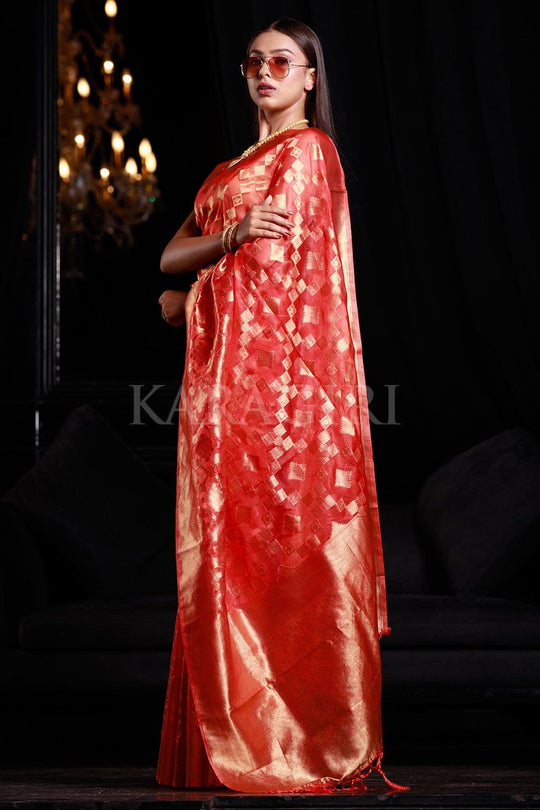 organza saree material