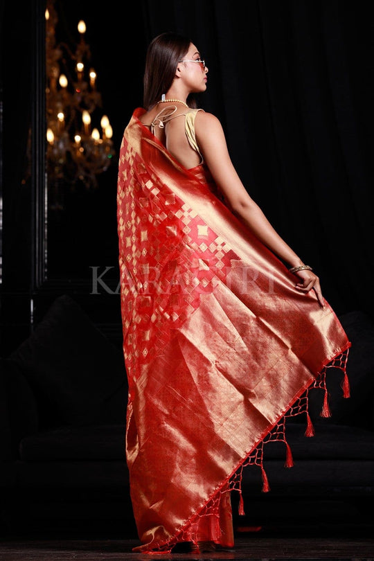 organza saree buy online