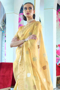 Organza Saree Blonde Yellow Organza Saree saree online