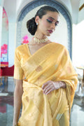 Organza Saree Blonde Yellow Organza Saree saree online