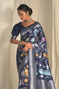 organza saree blouse design