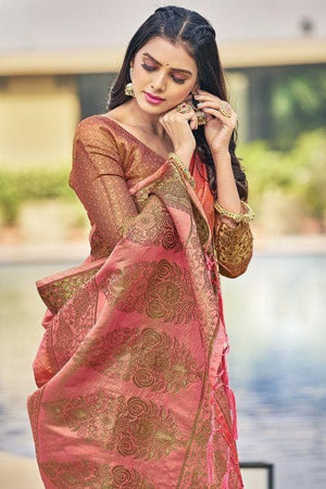organza saree online