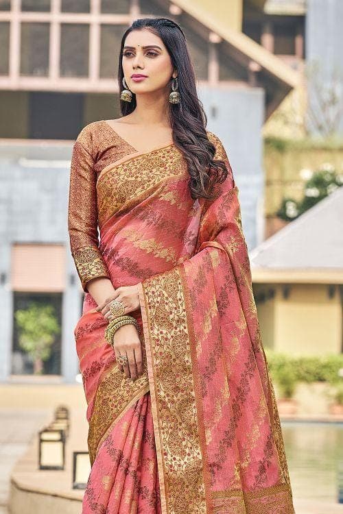 organza saree blouse