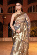 Organza Saree Bright Grey Organza Saree saree online