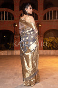 Organza Saree Bright Grey Organza Saree saree online