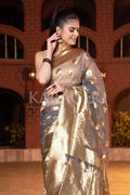 Organza Saree Bright Grey Organza Saree saree online