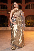 Organza Saree Bright Grey Organza Saree saree online