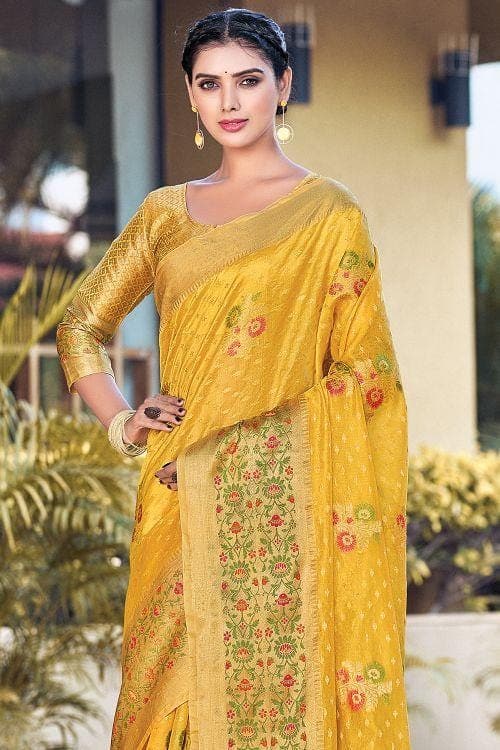 organza saree design