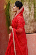 organza saree design