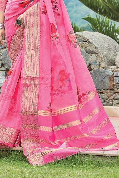 organza saree