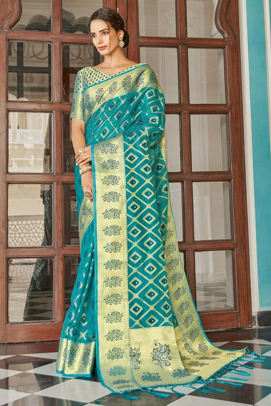 organza saree
