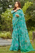beautiful organza saree