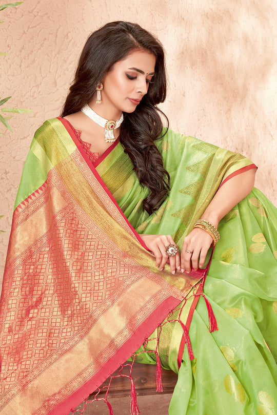 organza saree