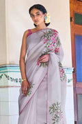 Organza Saree Coin Grey Organza Saree saree online