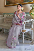 Coin Grey Organza Saree