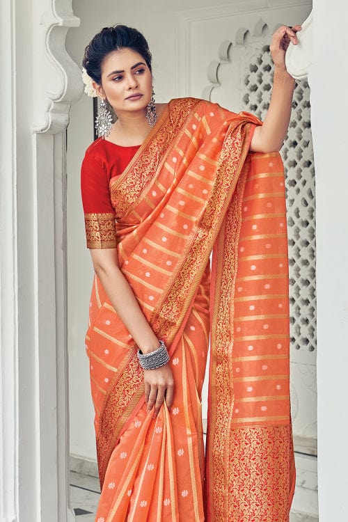 organza saree onlne