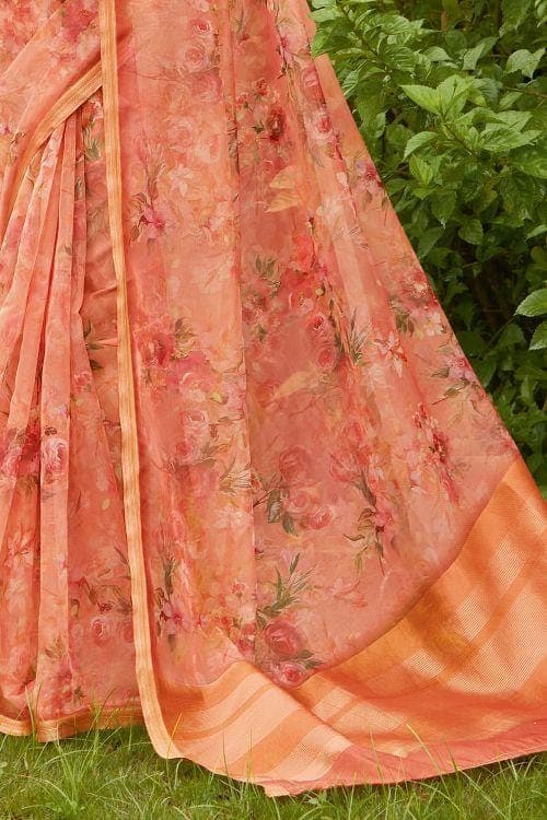 best organza saree online 