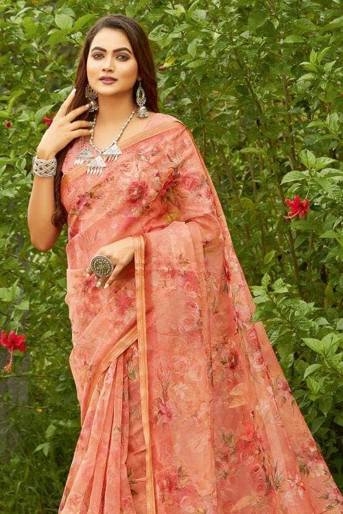 organza saree online 