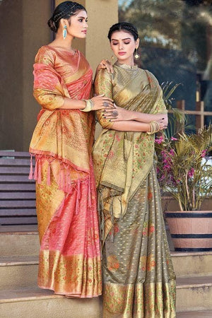 organza saree online