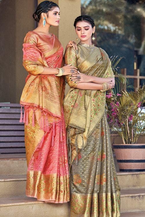 organza saree online