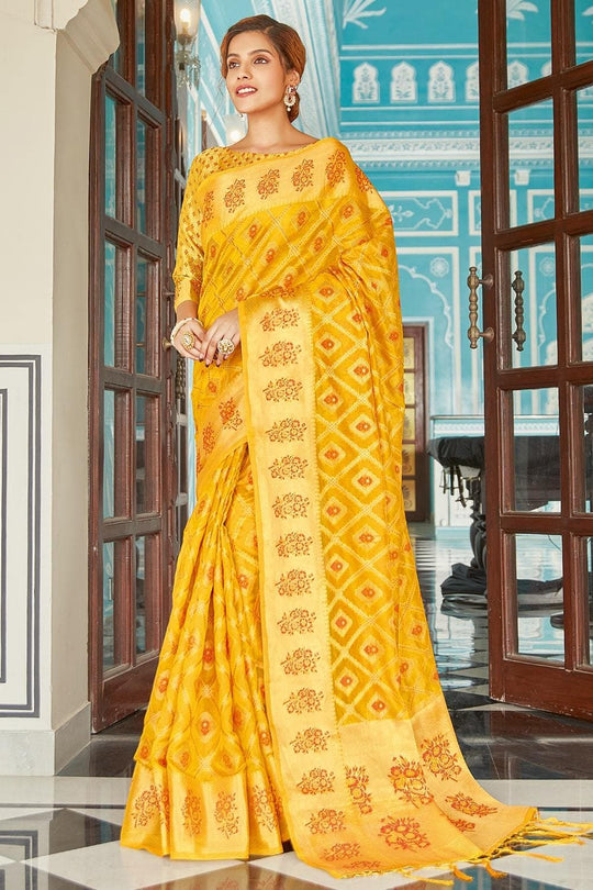 organza silk saree