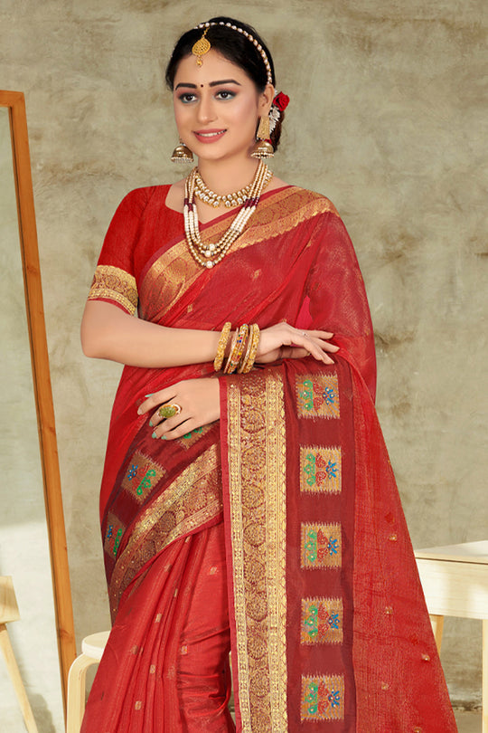 organza saree